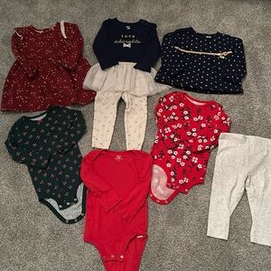 Lot of Carters girls clothes // 24 months
